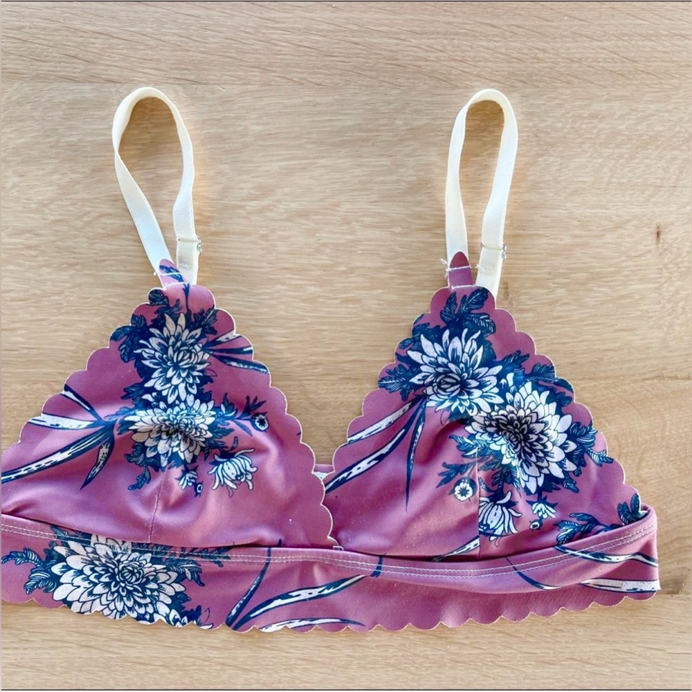 Floral Bikini Top Size S